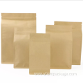 Custom Logo Printed Stand-Up Ziplock Kraft Paper Bags